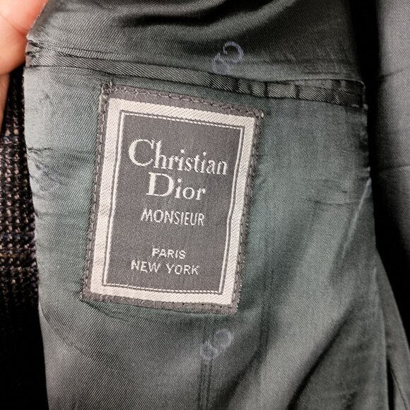 Vintage Christian Dior Monsieur for Frederick & Nelson Mens Blazer Gray Size 42L - Picture 3 of 11